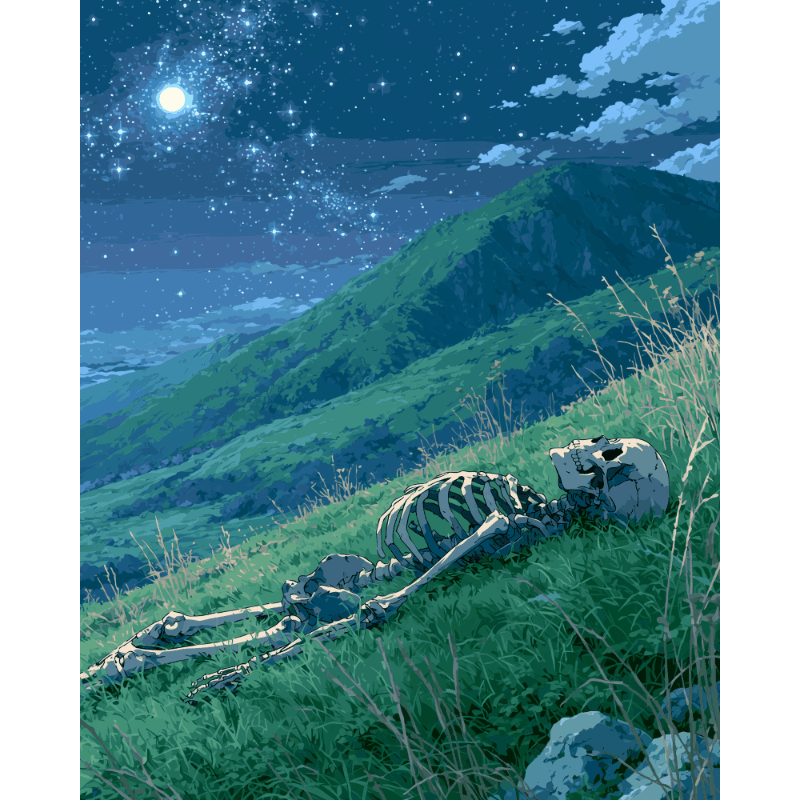 Moonlit Bones | Paint by Number- Paint by Numbers