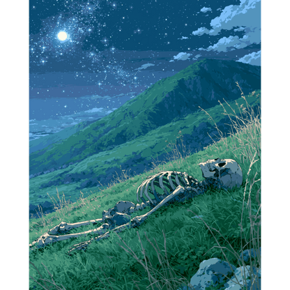Moonlit Bones | Paint by Number- Paint by Numbers