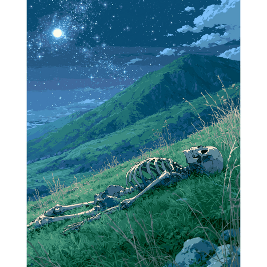 Moonlit Bones | Paint by Number- Paint by Numbers