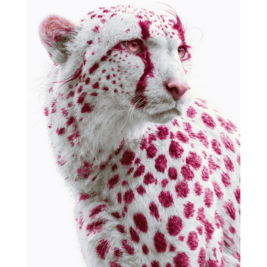 Raspberry Cheetah | Paint by Number- Paint by Numbers