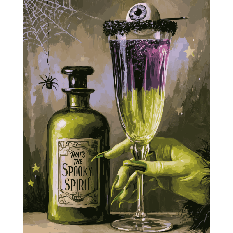 Spooky Spirit | Paint by Number- Paint by Numbers