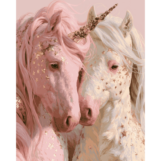 Starlight Unicorns | Paint by Number- Paint by Numbers