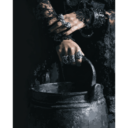 Witch's Cauldron | Paint by Number- Paint by Numbers