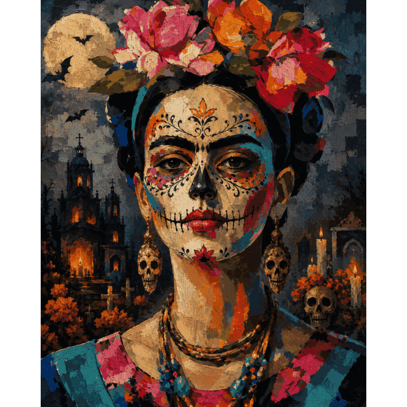 Dia de Muertos Frida | Paint by Number