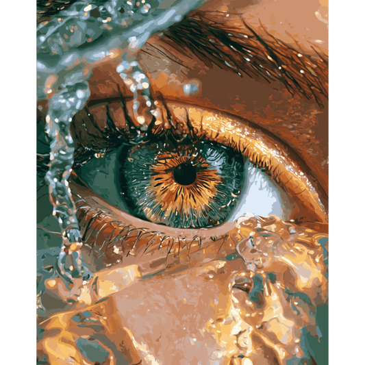 Emerald Gaze | Paint by Number