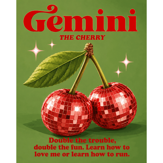 Gemini Cherries | Paint by Number
