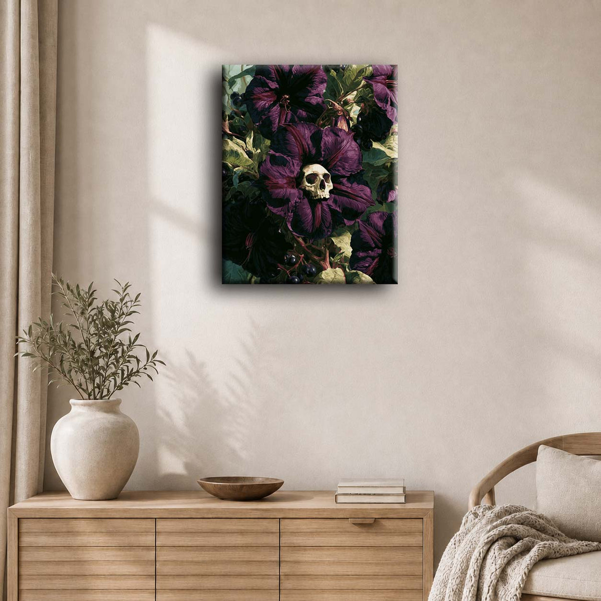 Gothic Nightshade Flower | Paint by Number