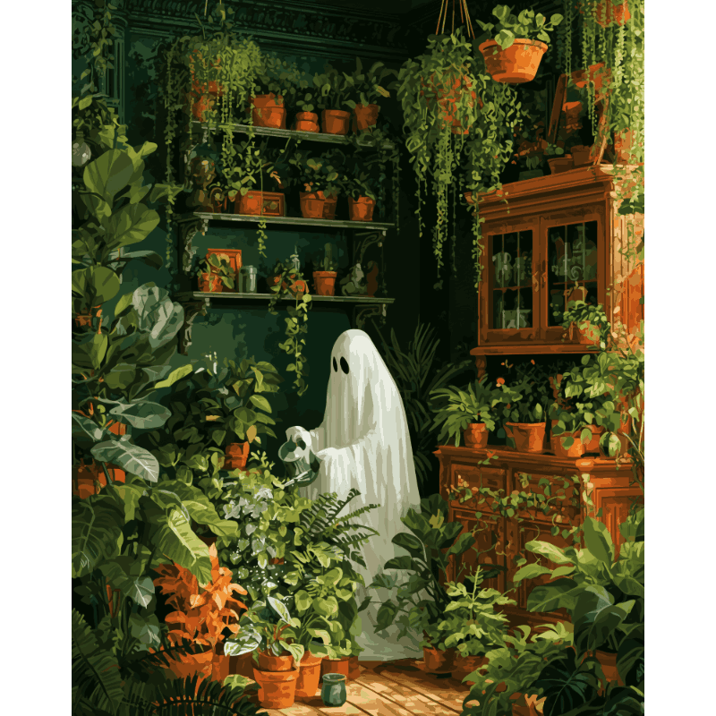 Haunted Greenhouse | Paint by Number