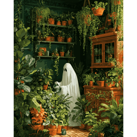 Haunted Greenhouse | Paint by Number