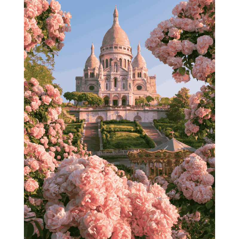 Montmartre Bloom | Paint by Number