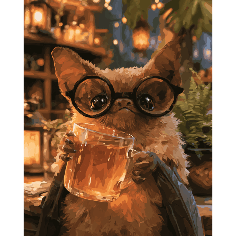 Nerdy Bat | Pintar por números