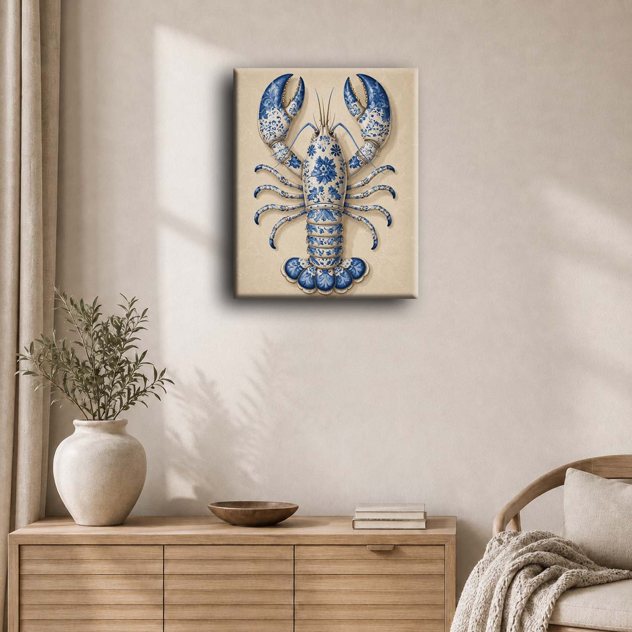 Delft Lobster | Paint by Number