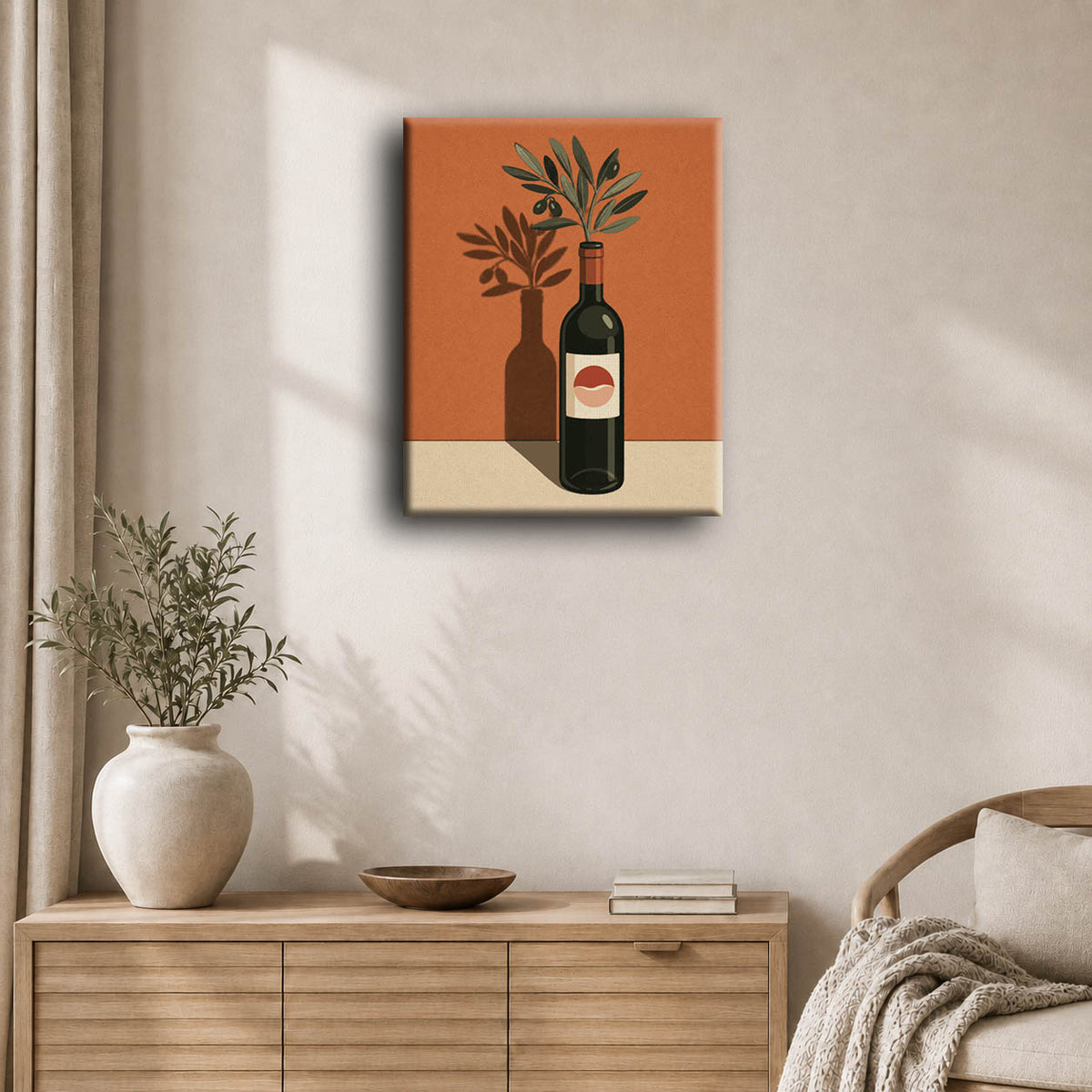Oliven og glass | Maleri etter tall