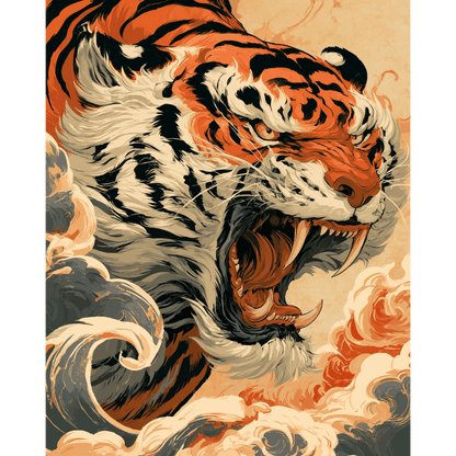 Powerful Tiger | Dipingi con i Numeri