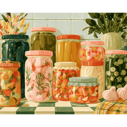Jars of Summer | Paint by Number