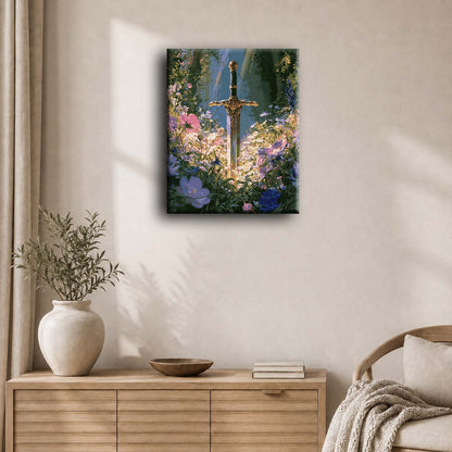 Blooming Excalibur | Paint by Number