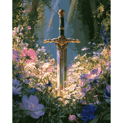 Blooming Excalibur | Paint by Number
