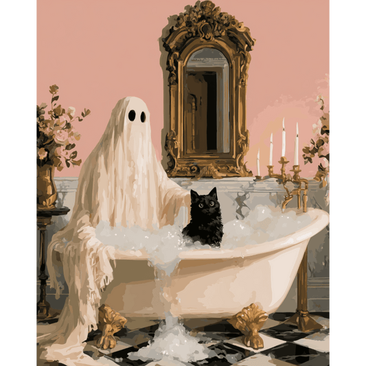 Le Bain Hanté | Peinture par numéros