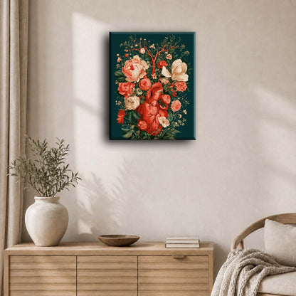 The Floral Heart | Pintar por números