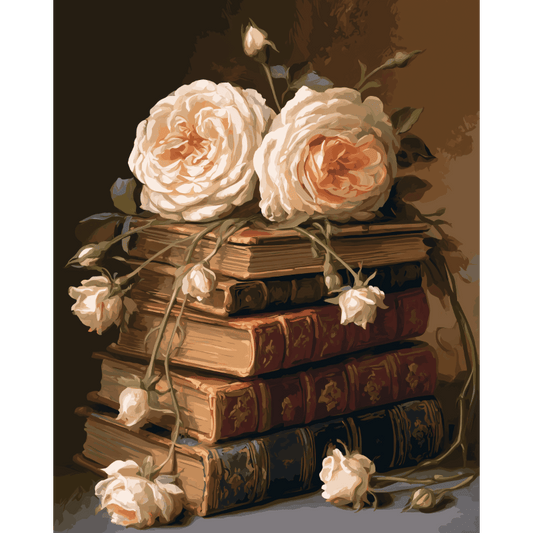 Fleurs Vintage | Peinture par numéros