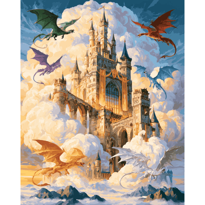 Castle of Dragons | Paint by Number
