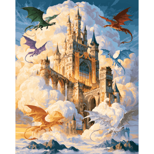 Château des Dragons | Peinture par numéros