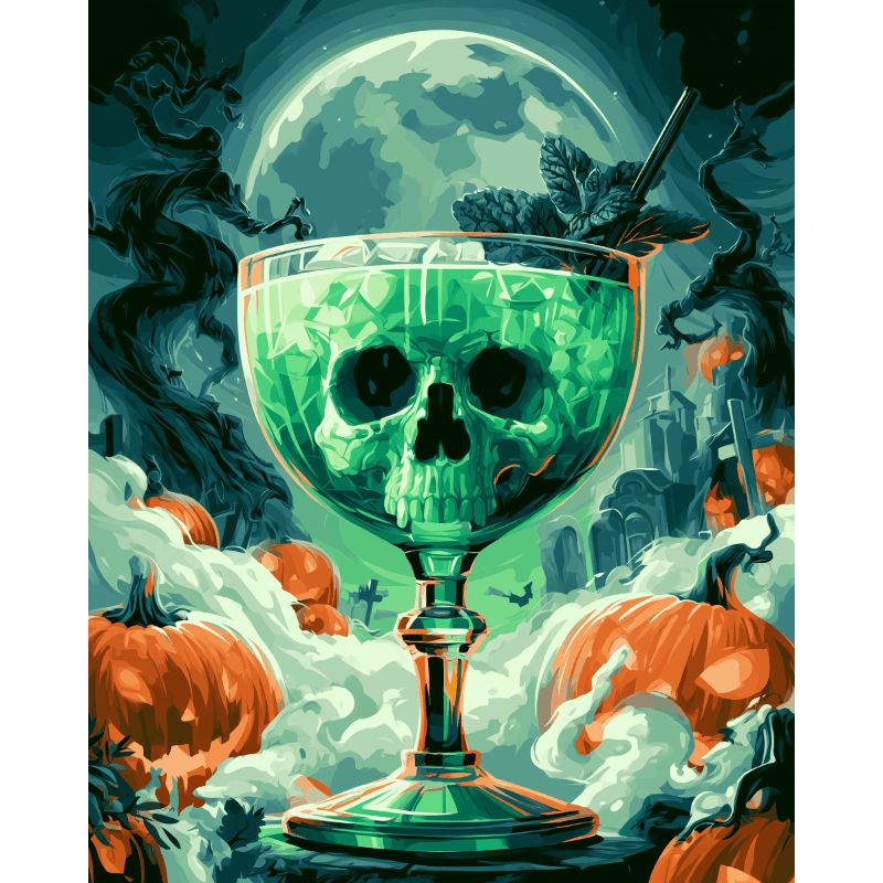 Haunted Elixir | Paint by Number - Paint by numbers
