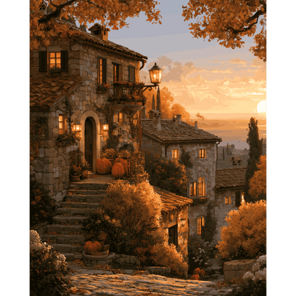 Tuscan Autumn Glow | Paint by Number - Paint by numbers