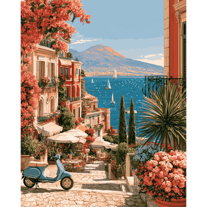 Summer in Naples | Paint by Number - Paint by numbers