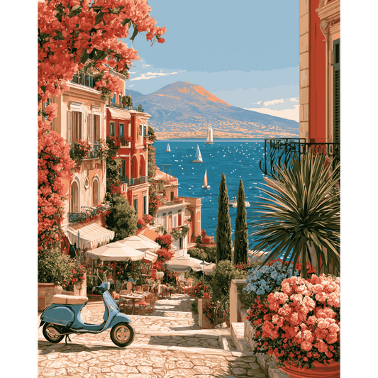 Summer in Naples | Paint by Number - Paint by numbers