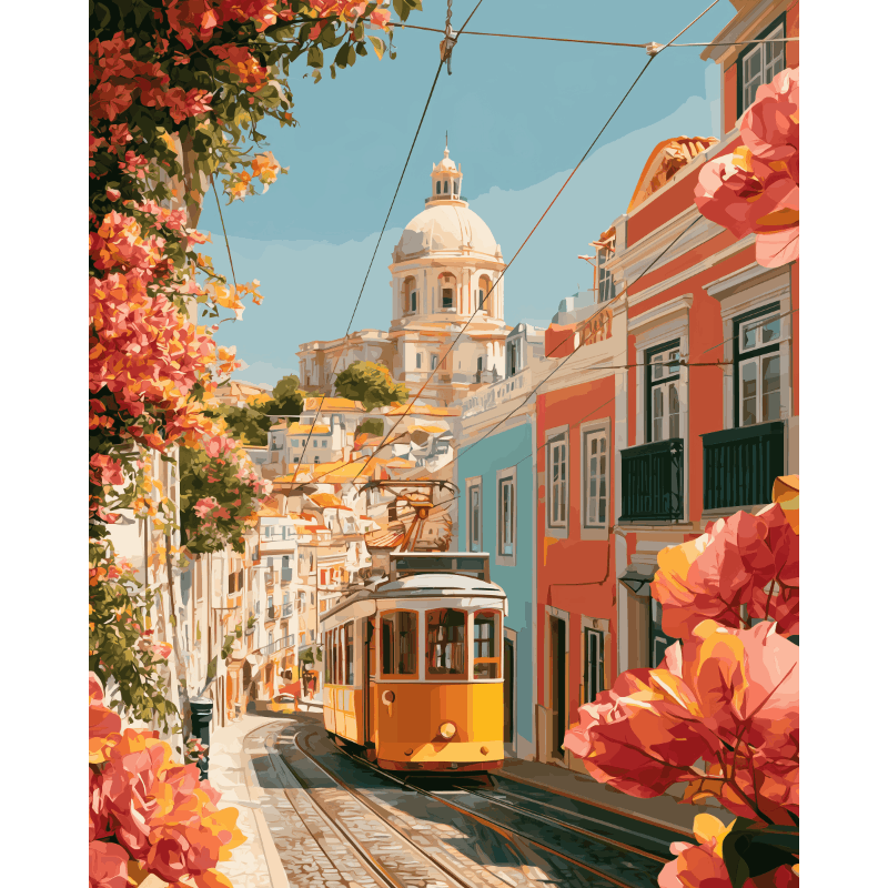 Colours of Lisbon | Paint by Number - Paint by numbers