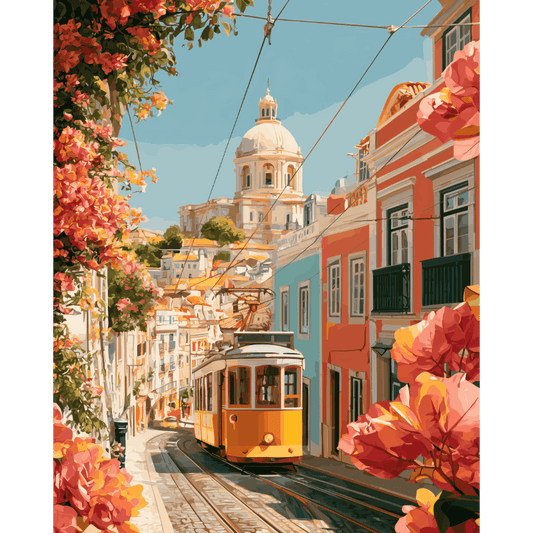 Colours of Lisbon | Paint by Number - Paint by numbers