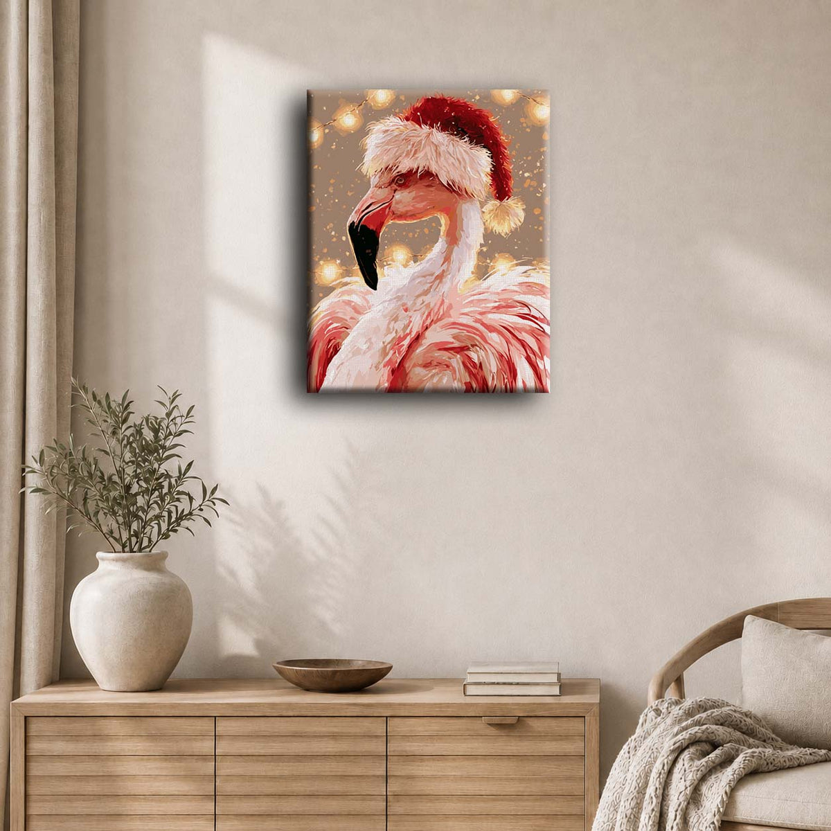 Festive Flamingo | Paint by Number