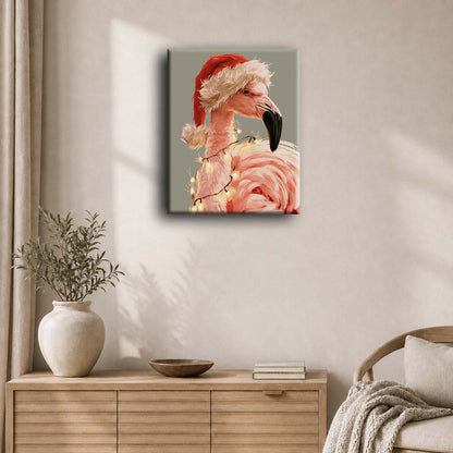 Pink Christmas Spirit | Paint by Number