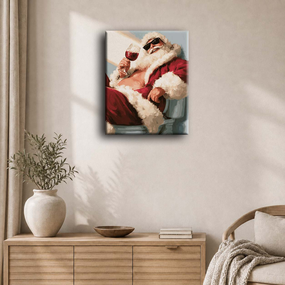 Santa Off Duty | Paint by Number