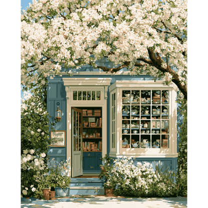 Blooming Sunroom | Paint by Number - Paint by numbers