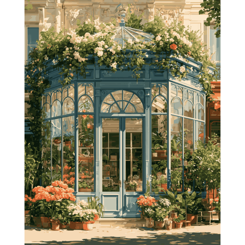 Botanical Haven | Paint by Number - Paint by numbers