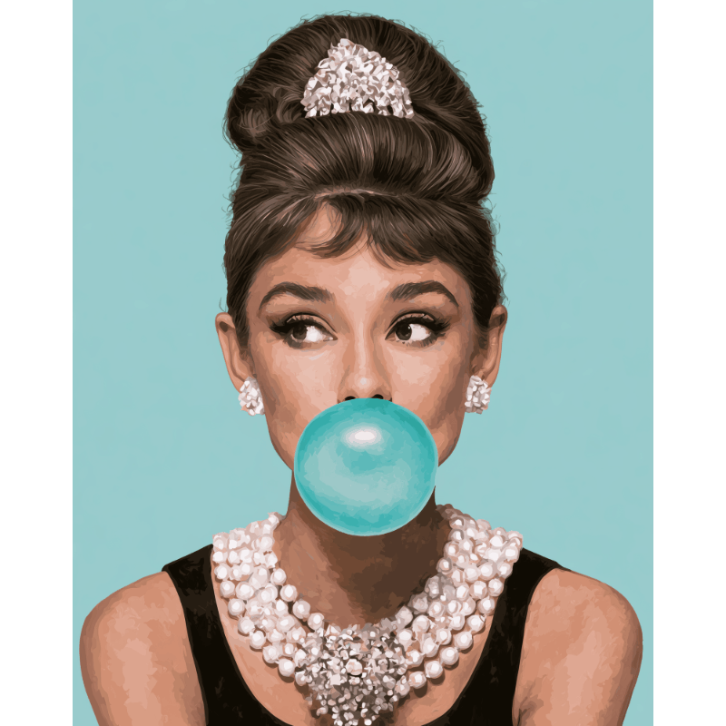 Bubblegum Luxury | Paint by Number - Paint by numbers