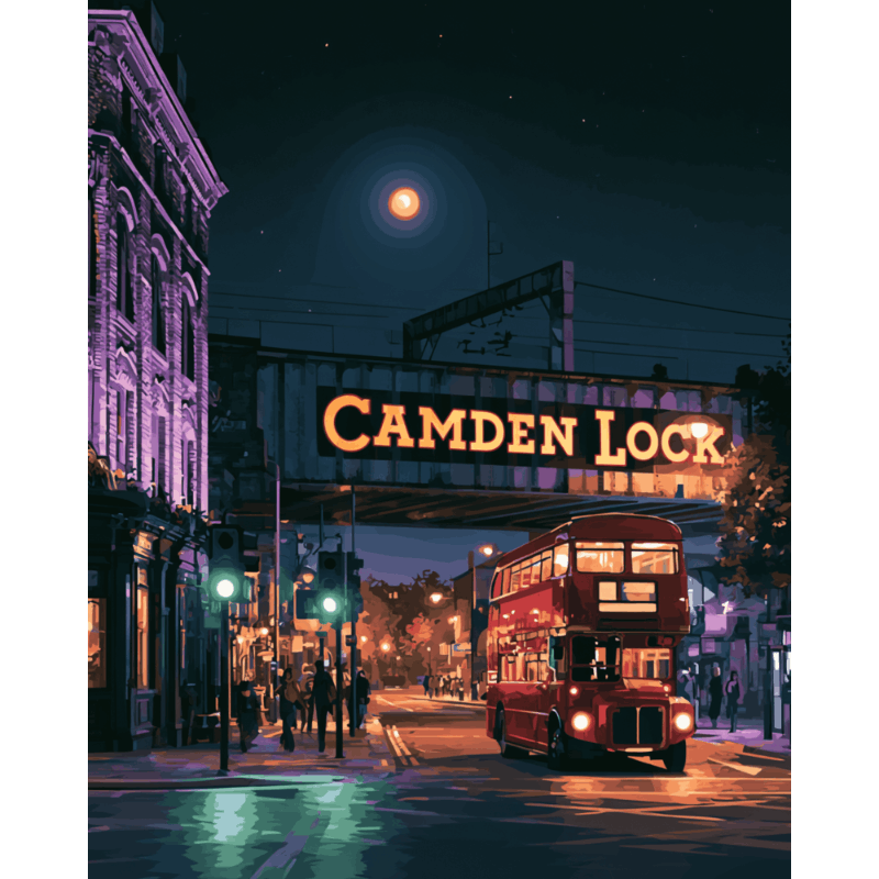 Camden Town Nights | Paint by Number - Paint by numbers