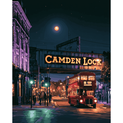 Camden Town Nights | Paint by Number - Paint by numbers