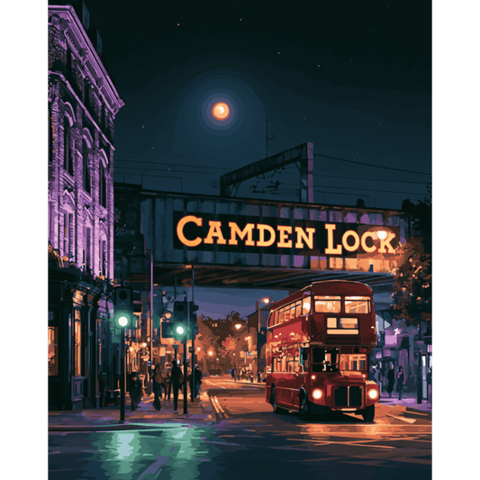 Camden Town Nights | Paint by Number - Paint by numbers