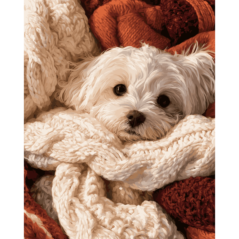 Cuddles Season | Paint by Number - Paint by numbers