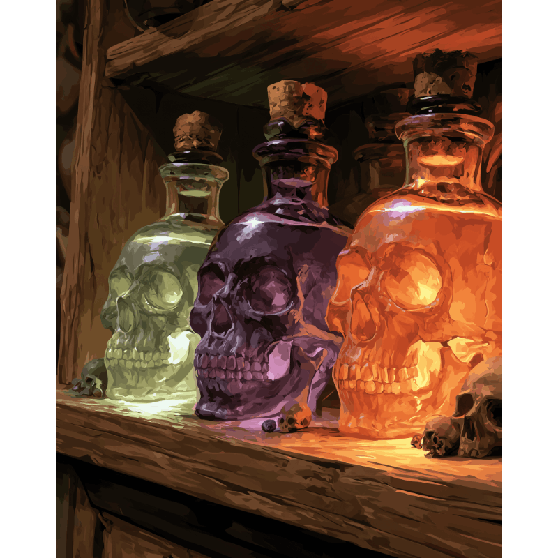 Dark Apothecary | Paint by Number - Paint by numbers