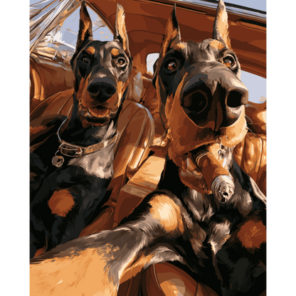 Double Trouble | Paint by Number - Paint by numbers
