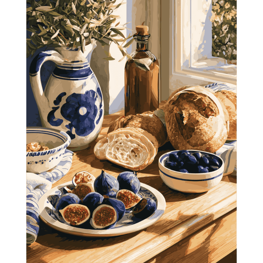 Figs and Olives | Paint by Number - Paint by numbers