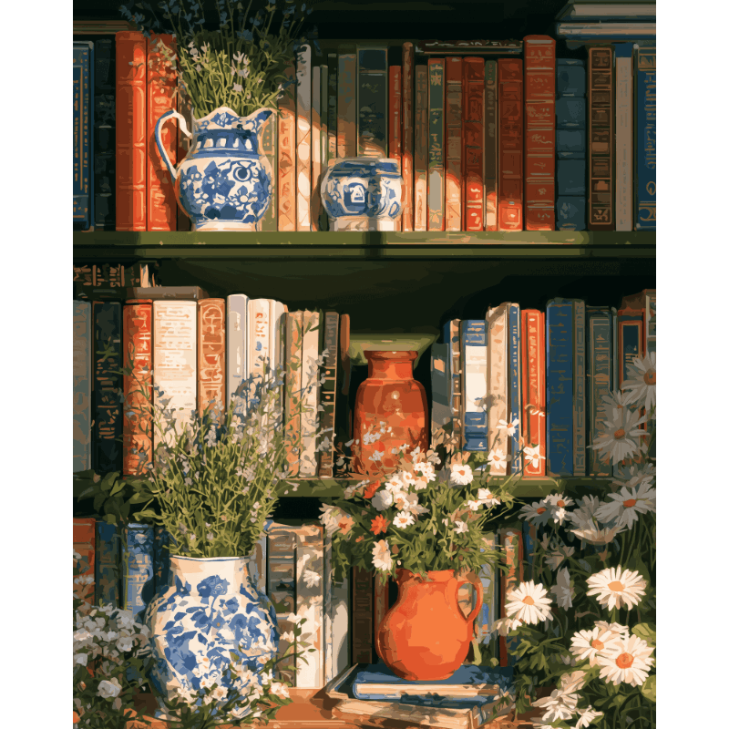 Flowering Pages | Paint by Number - Paint by numbers