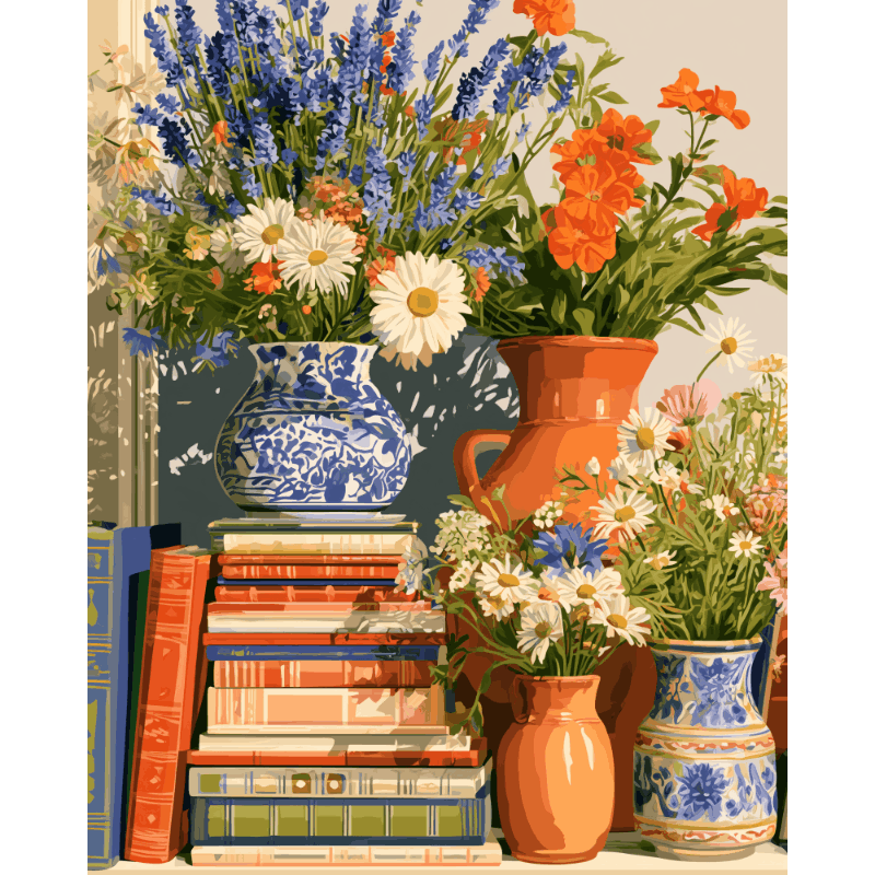 Garden Pages | Paint by Number - Paint by numbers