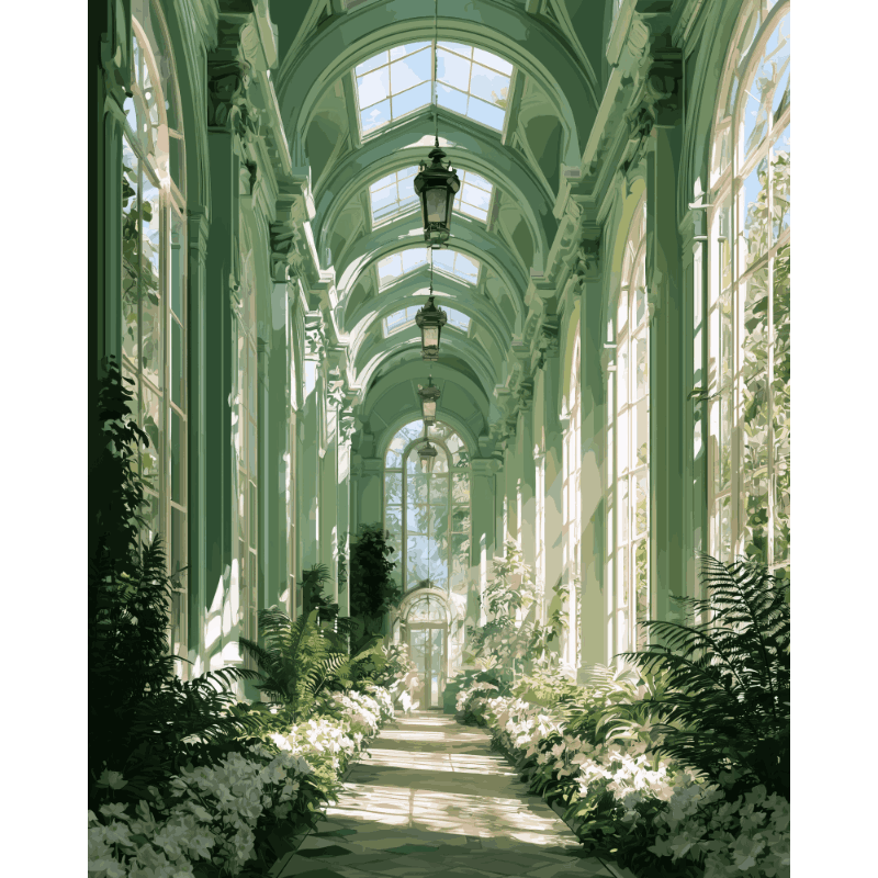 Garden Sanctuary | Paint by Number - Paint by numbers