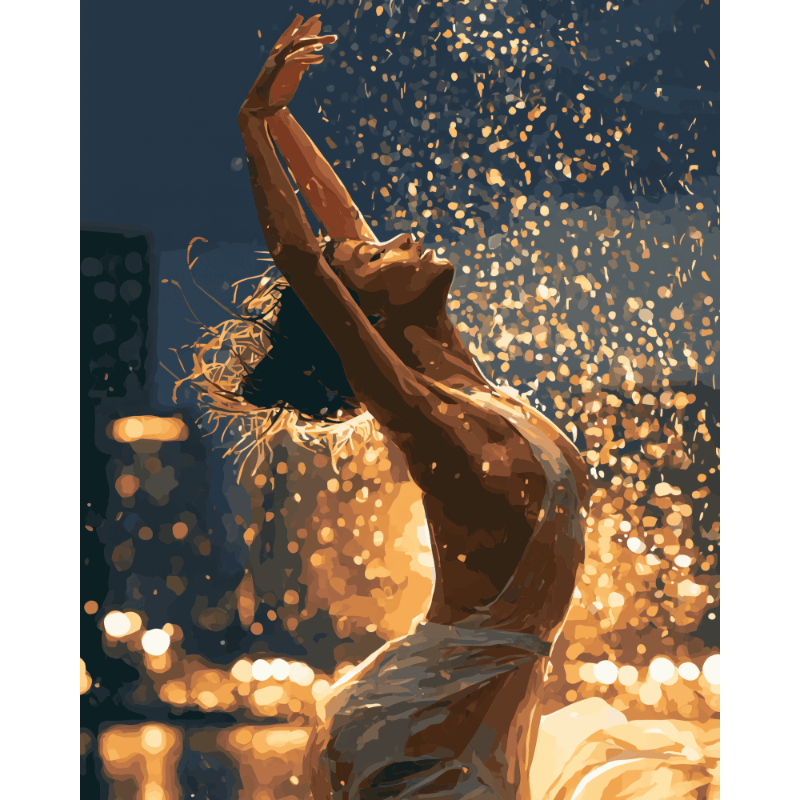 Golden Dance | Paint by Number - Paint by numbers