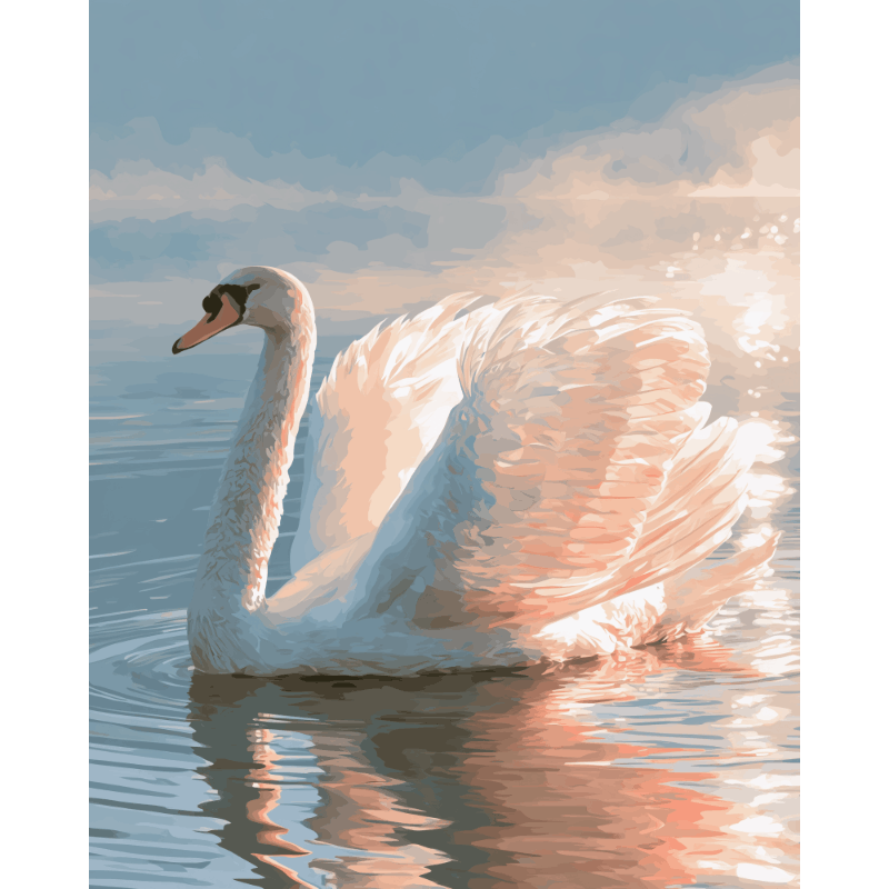 Graceful Waters | Paint by Number - Paint by numbers